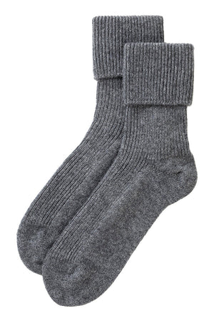 Rosie Sugden Cashmere’s Bed Socks in Charcoal